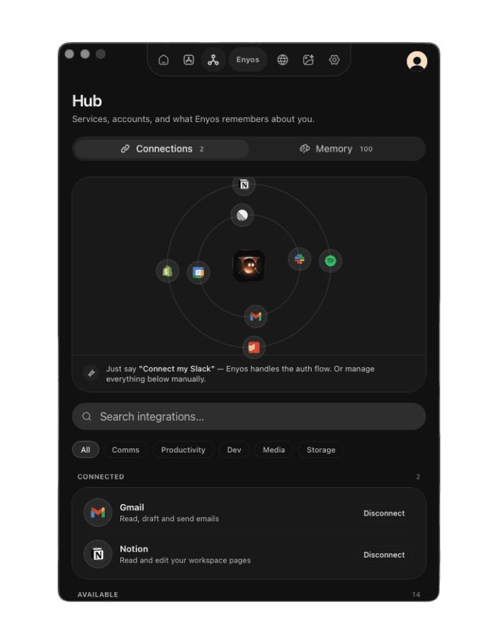 Enyos Hub